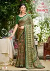 Shanti Vol 4 By Kashvi Bright Moss Foil Printed Bulk Saree Orders In India